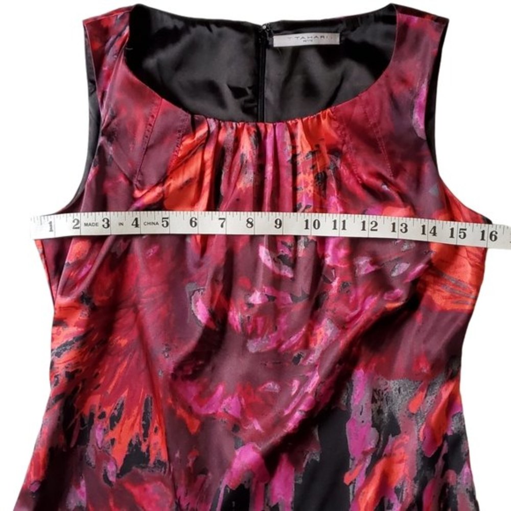 T Tahari Blouse Sleeveless Pink & Black - Picture 10 of 12